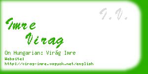 imre virag business card